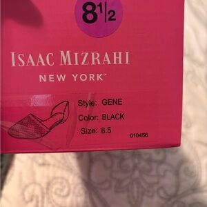 Isaac Mizrahi Black Flats for Women